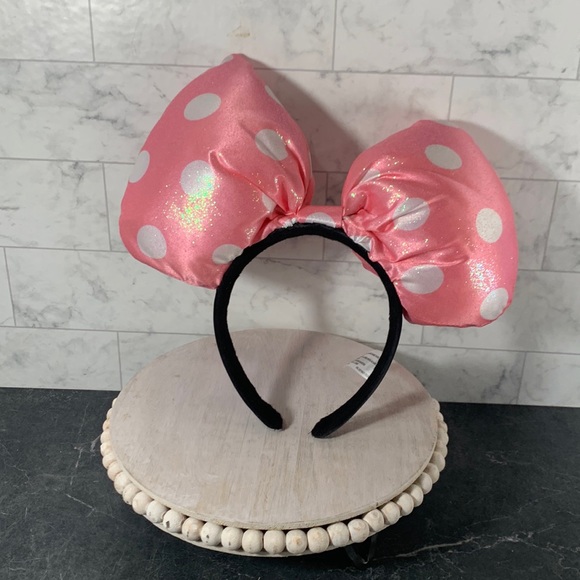 Disney Other - Disney Minnie Mouse ears headband in pink and white dots in very good condition